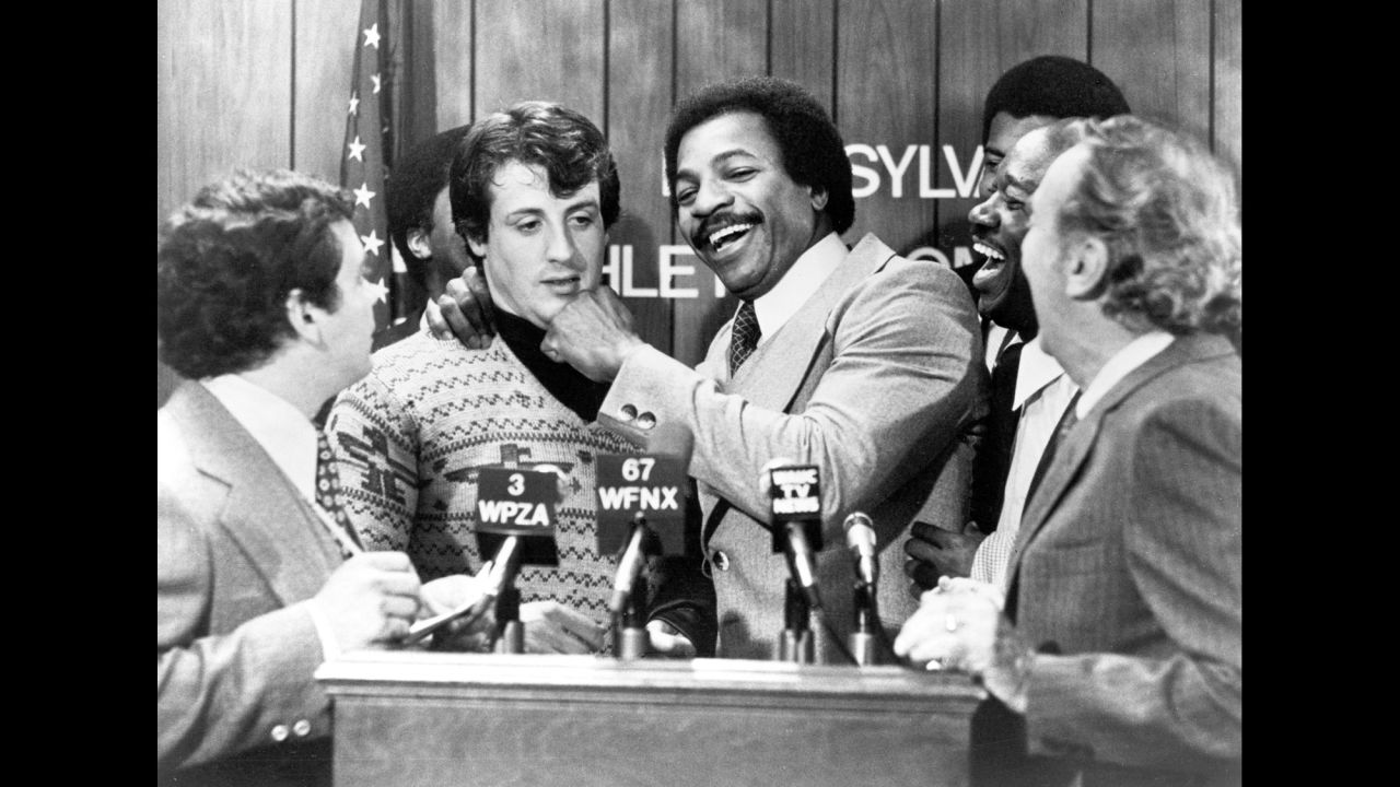 Carl Weathers played the cocky champ, Apollo Creed. "Rocky" was the ultimate underdog story. And so was Stallone at the time. <a href="http://www.nytimes.com/packages/html/movies/bestpictures/rocky-ar.html" target="_blank" target="_blank">Speaking to The New York Times</a> in November 1976, he said: ''You know, if nothing else comes out of that film in the way of awards and accolades, it will still show that an unknown quantity, a totally unmarketable person, can produce a diamond in the rough, a gem. And there are a lot more people like me out there, too, people whose chosen profession denies them opportunity."