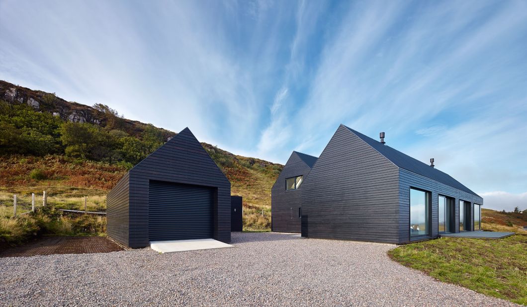 Dualcas' Colbost, located in Waternish on the Isle of Skye, won a 2014 Saltire Award. The property was designed by Mary Arnold-Forster whilst she was working at Scottish architecture firm Dualchas. 