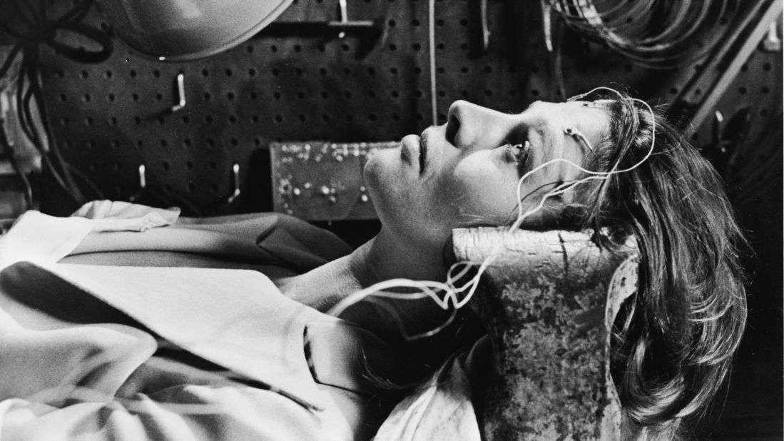 In the novel and film "Demon Seed," Susan Harris (played by Julie Christie) becomes the target of an artificial intelligence, created by her husband, that wants to impregnate her.