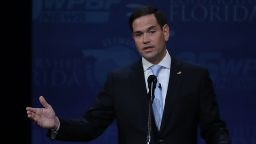 Marco Rubio speaks on October 26, 2016, in Davie, Florida.