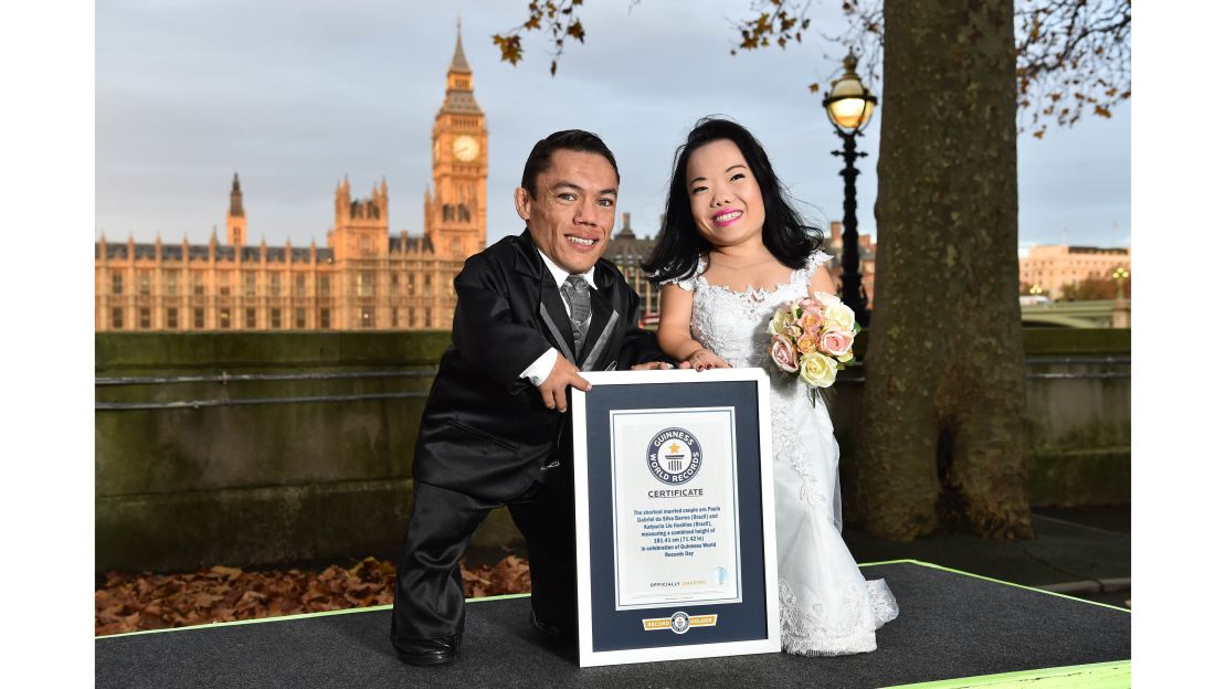 They traveled to the GWR headquarters in London to grab their certificate and celebrate their honeymoon.