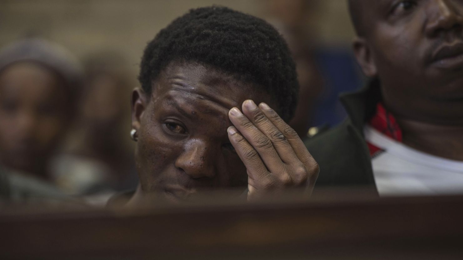 Victim of the assault,Victor Mlotshwa looks on in court during the first hearing of the assault charge