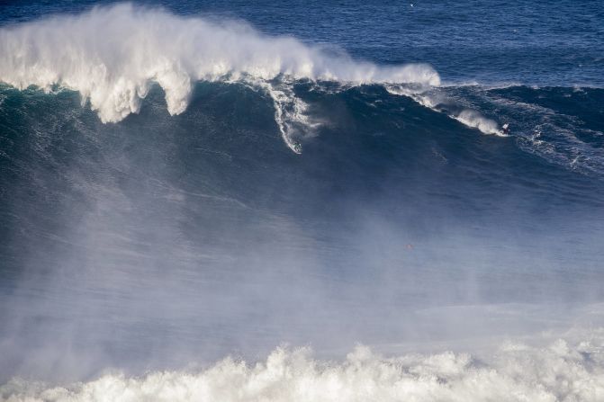 But the Englishman has his heart set on the record held by his surf buddy Garrett McNamara. The American's official best is a 78-footer in 2011; he claimed to have managed 100 feet in January 2013, but this has not been ratified by Guinness World Records.