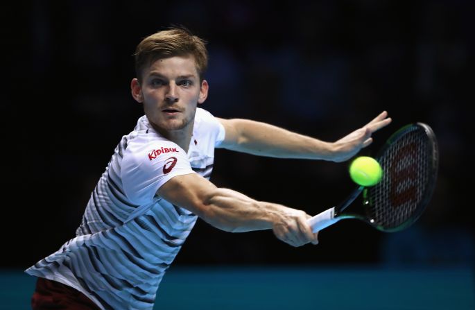 Coming into the match having never beaten the Serb, Goffin had to be on top form to have any chance of producing a similar upset. But, broken twice in his first three service games, Monfils' replacement didn't offer much of a threat.