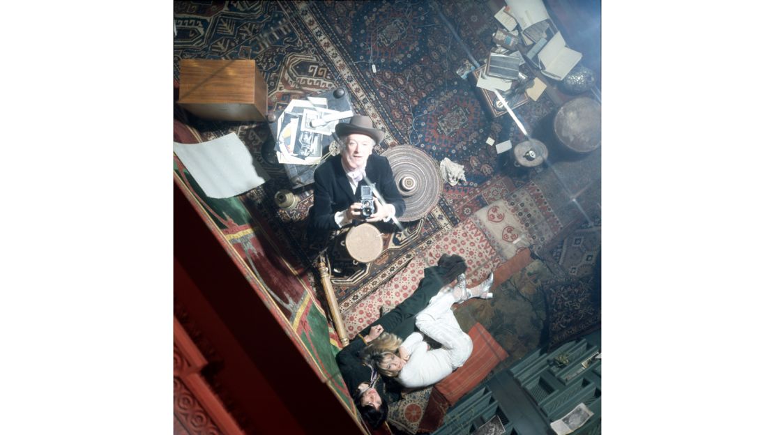 Cecil Beaton photographs Mick Jagger and Anita Pallenberg on set for "Performance" 