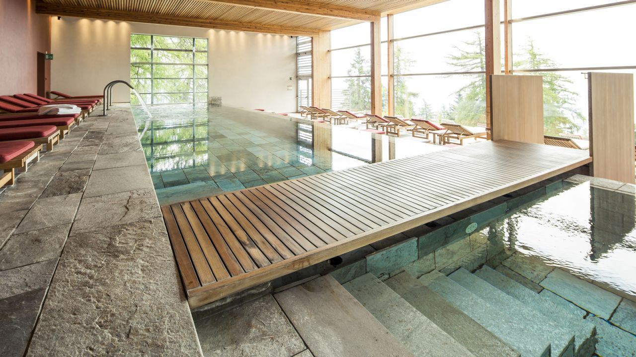 <strong>World's Best Sustainable Hotel 2016: Vigilius Mountain Resort, Italy -- </strong>The Boutique Hotel Award judges call Vigilius Mountain Resort in South Tyrol "a masterpiece in eco-luxury." Amenities include an indoor pool, outdoor thermal pool, sauna and steam room. 