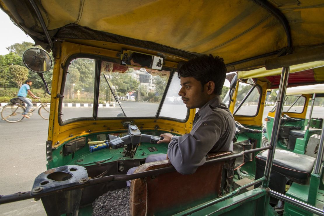 Sarvesh waits for a customer.