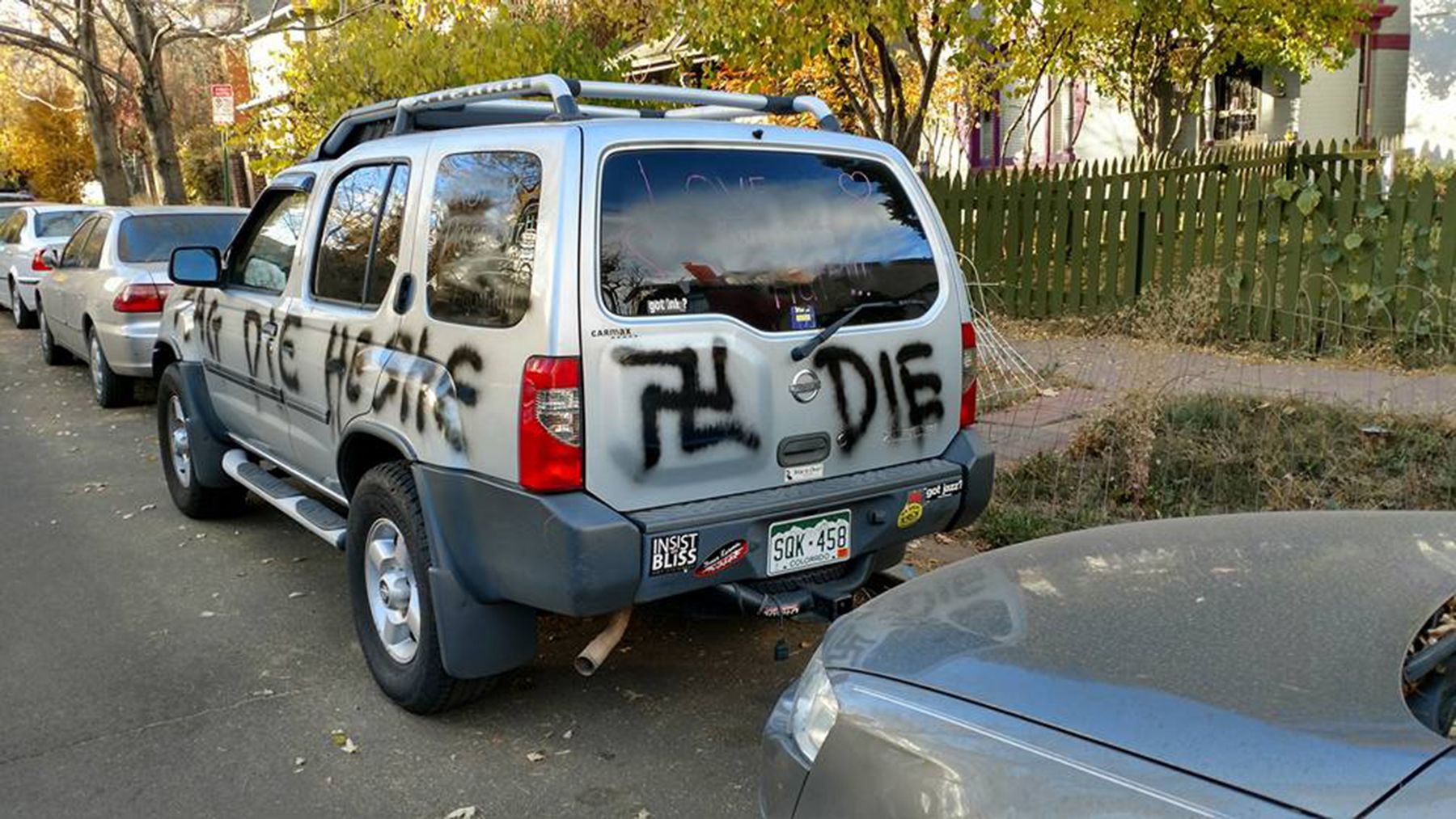 Caught on camera: Vandals spray paint cars, homes, church bus on Indy's  west side