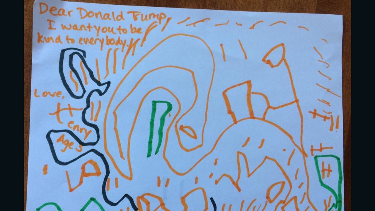 kid letter trump