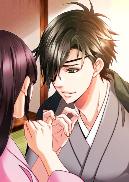 One of the main love interests is Date Masamune, a young lord and master falconer with a penchant for mochi. What's not to like?