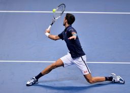 Kei Nishikori won just a single service game against the impressive Novak Djokovic