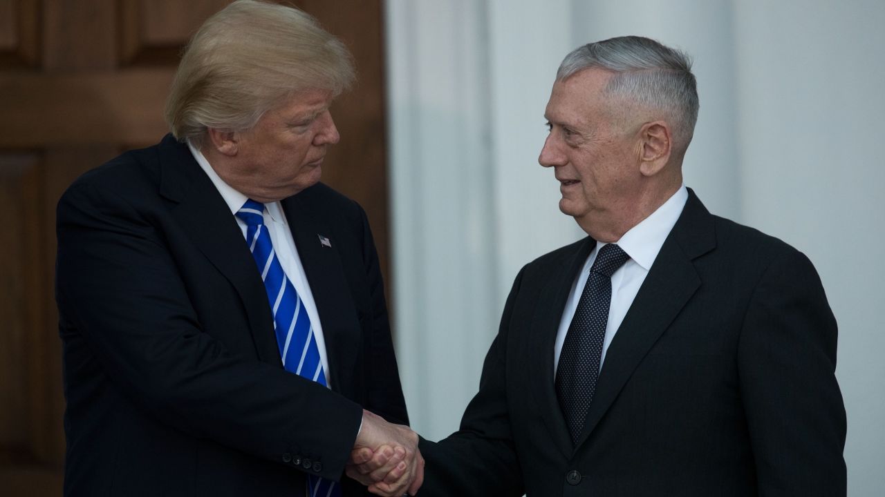 Donald Trump meets with Marine Gen. James Mattis on Saturday.