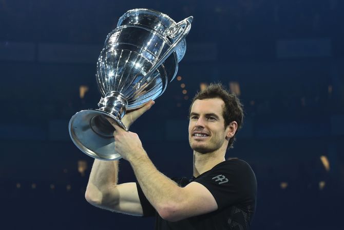 What better way to end the year than yet another tournament win? Murray beat all four players directly below him in the rankings to win the ATP World Tour Finals in London, ending the year on a 24-match unbeaten streak. 