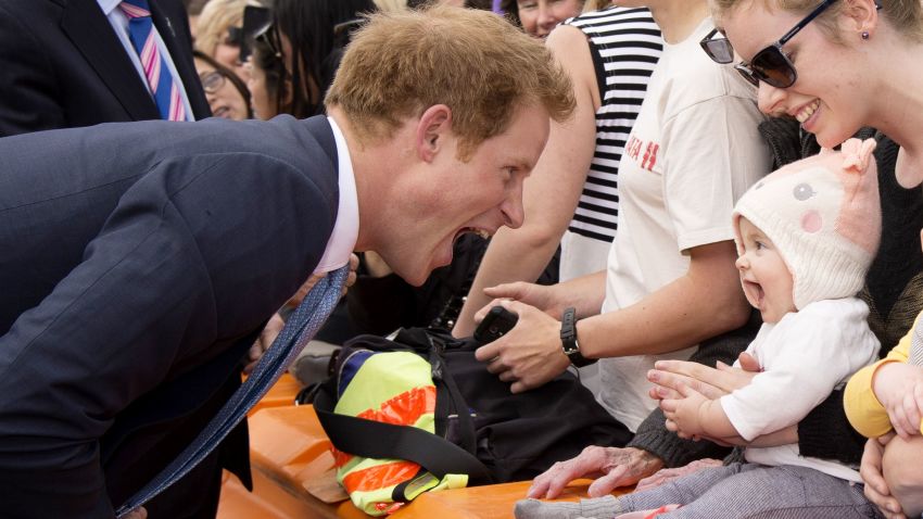CHRISTCHURCH, NEW ZEALAND - MAY 12:  Prince Harry meets the public at Cashel Street Mall on May 12, 2015 in Christchurch, New Zealand. Prince Harry is in New Zealand from May 9 through to May 16 attending events in Wellington, Invercargill, Stewart Island, Christchurch, Linton, Whanganui and Auckland. (Photo by Tim Rooke - Pool/Getty Images)