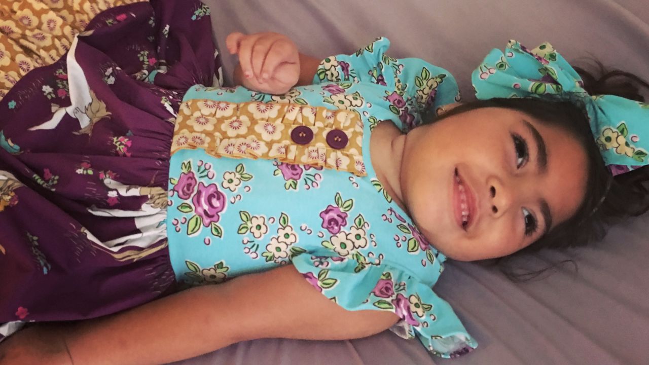 Sofia Patriarca has severe epilepsy and can't walk or talk or even sit up.