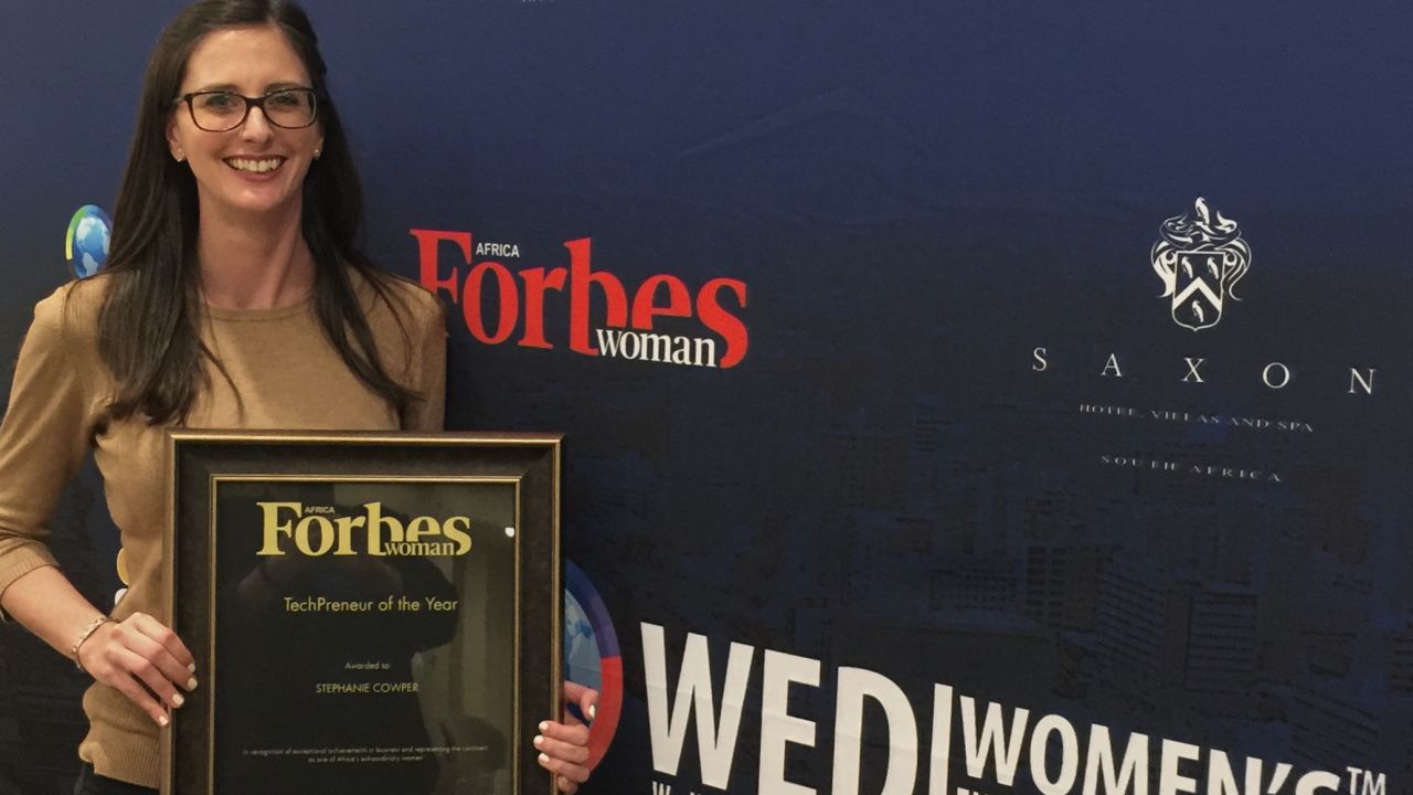 CEO Stephanie Cowper received a Techpreneur of the Year Award in November, 2016.