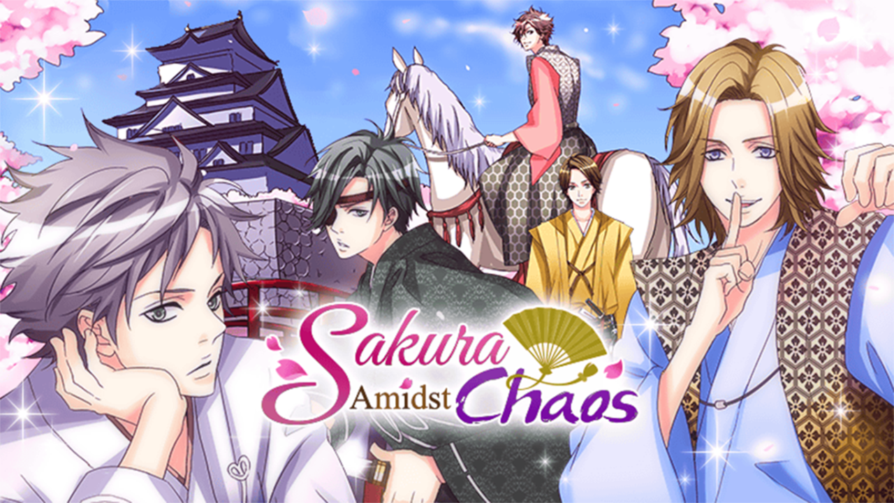 Taking place at a time of deep unrest in Japan, "Sakura Amidst Chaos" combines danger, love and heroic warriors. As the warlords vie for power, you're courted by various with strong samurai suitors who show their softer sides.  