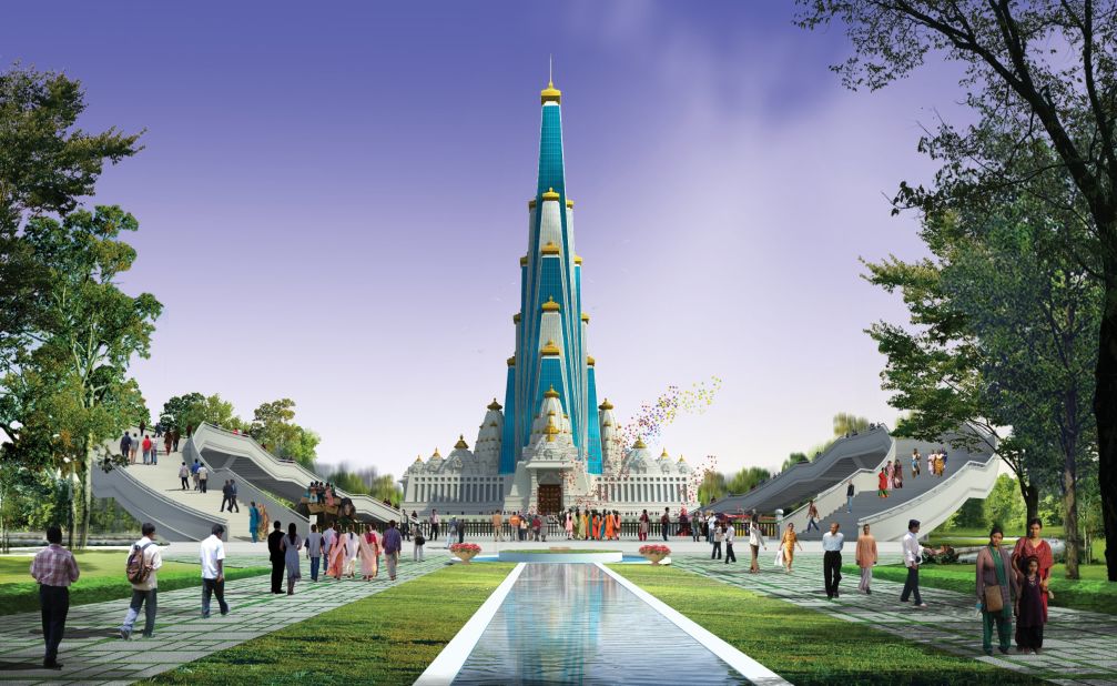 Vrindavan Chandrodaya Mandir in Uttar Pradesh, India will be 700 feet tall. 