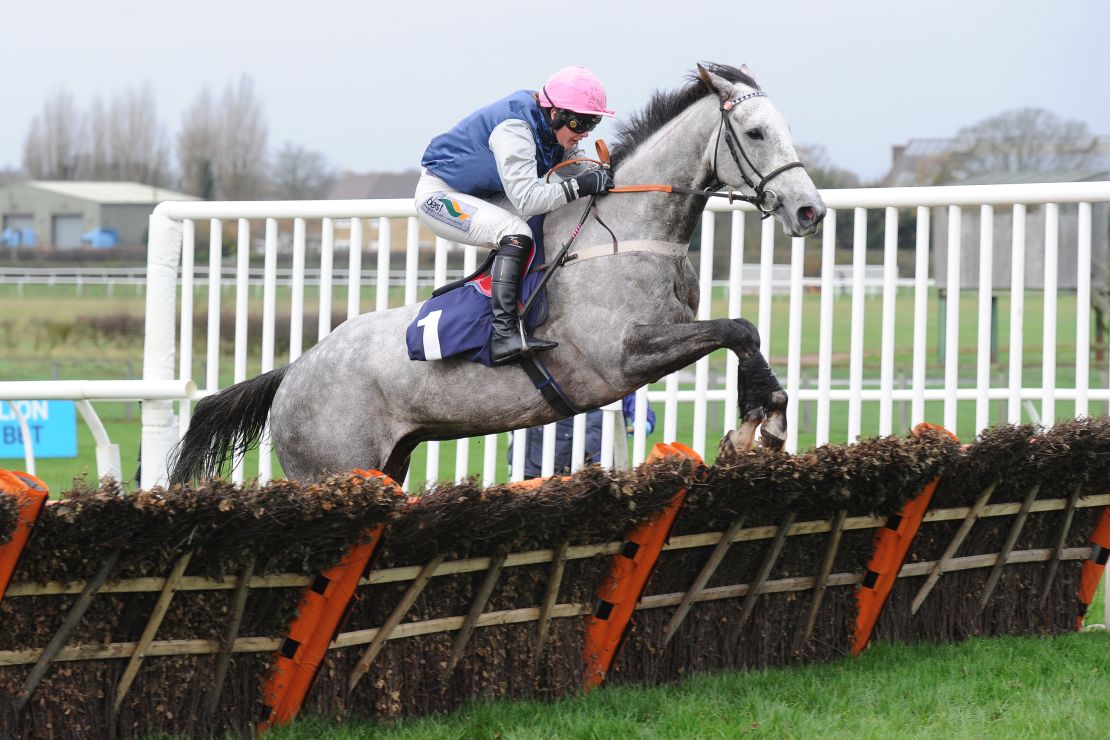 Actinpieces, seen here on her way to victory at Wetherby, and amateur jockey Gina Andrews have developed a rapport