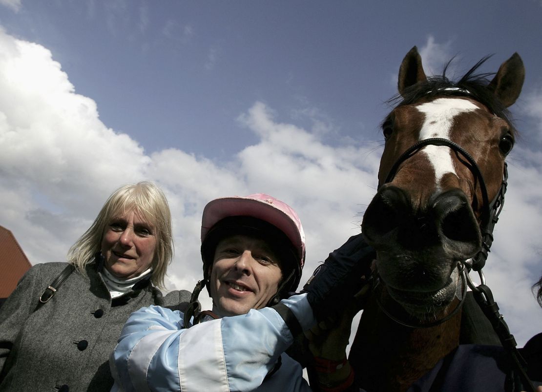 Trainer Pam Sly (left) with Speciosa who she describes as another mare who "had a go"