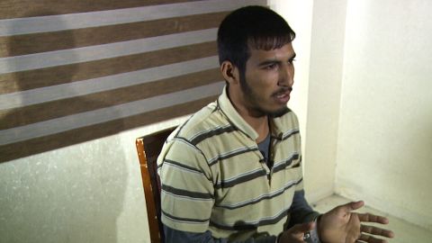 After pledging allegiance to ISIS a year ago, Abdelrahman al-Azy says he was used by a sleeper cell in Kirkuk to make cash deliveries to fighters and their families.