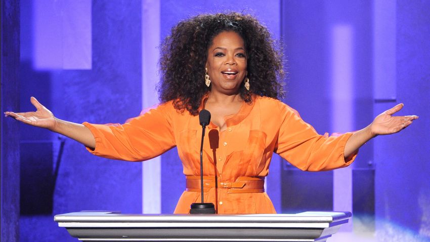 PASADENA, CA - FEBRUARY 22:  Oprah Winfrey speaks onstage during the 45th NAACP Image Awards presented by TV One at Pasadena Civic Auditorium on February 22, 2014 in Pasadena, California.  (Photo by Kevin Winter/Getty Images for NAACP Image Awards)
