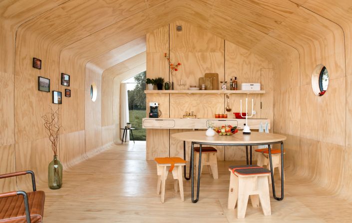 The owners of Wikkelhouse say their houses are three times more eco-friendly than a traditional house.