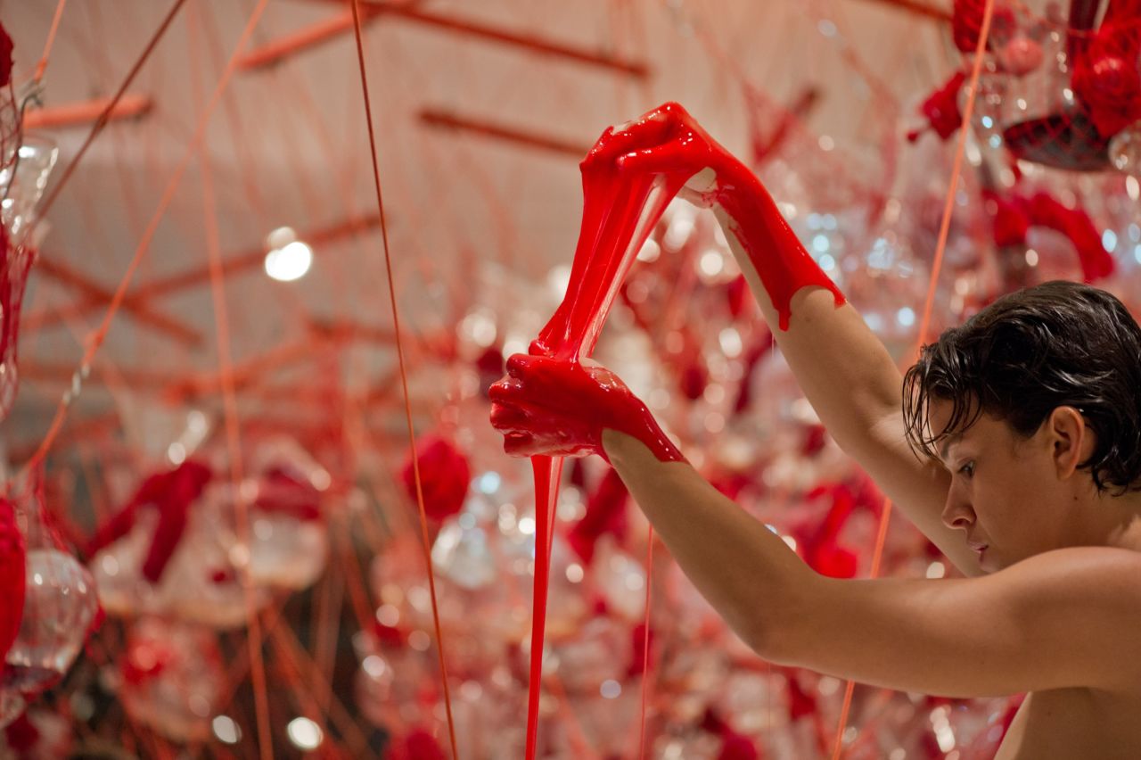"True Rouge," a work by late Brazilian performance artist Tunga, was recently recreated at Inhotim.