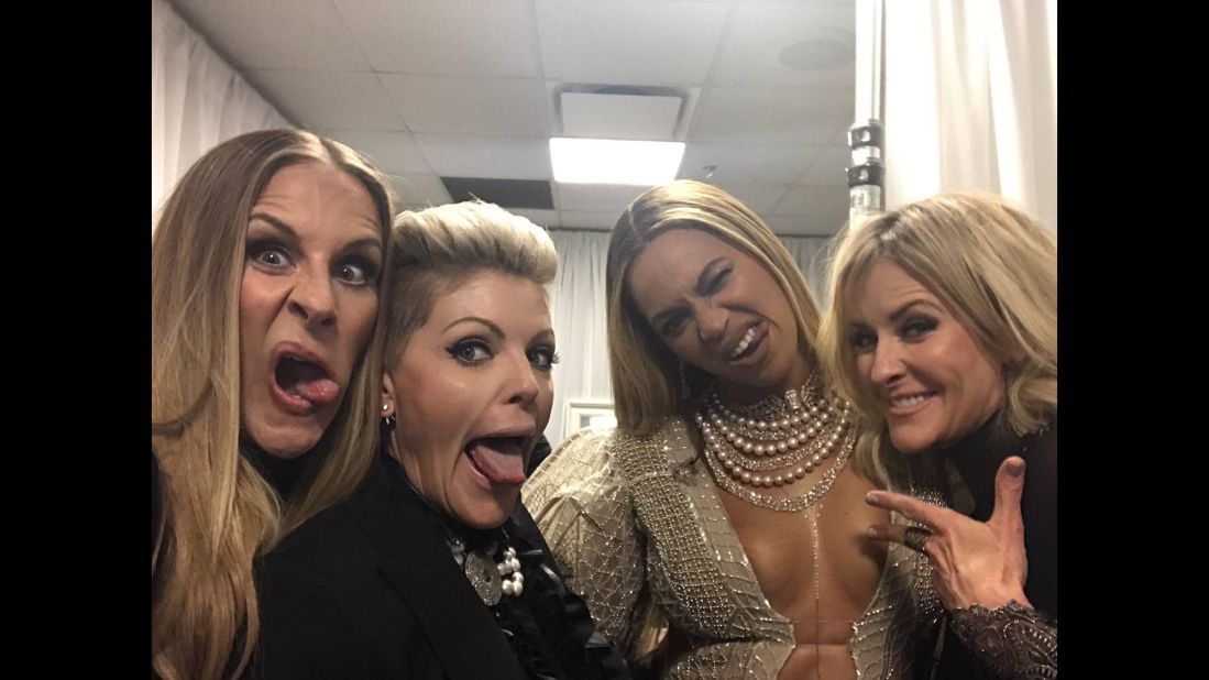 The Dixie Chicks and Beyonce take a selfie after <a href="http://www.cnn.com/2016/11/02/entertainment/beyonce-performs-2016-cma-awards/" target="_blank">their surprise performance together</a> at the CMA Awards. "I can finally talk about one of the greatest weeks of my life!" <a href="https://twitter.com/1NatalieMaines/status/794089128547717120" target="_blank" target="_blank">tweeted Natalie Maines,</a> the Dixie Chicks' lead singer, on Thursday, November 3. "Thank you @Beyonce ! You slay. All day!"