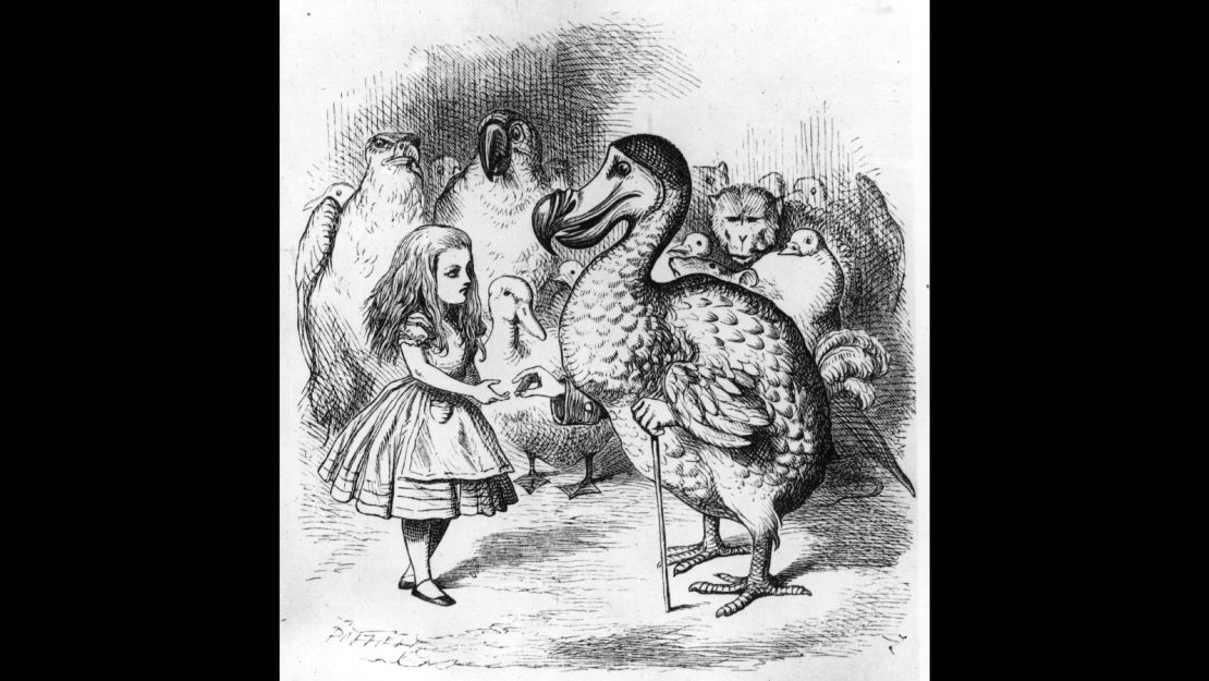 The dodo became a character in Lewis Carroll's "Alice in Wonderland" in 1865.