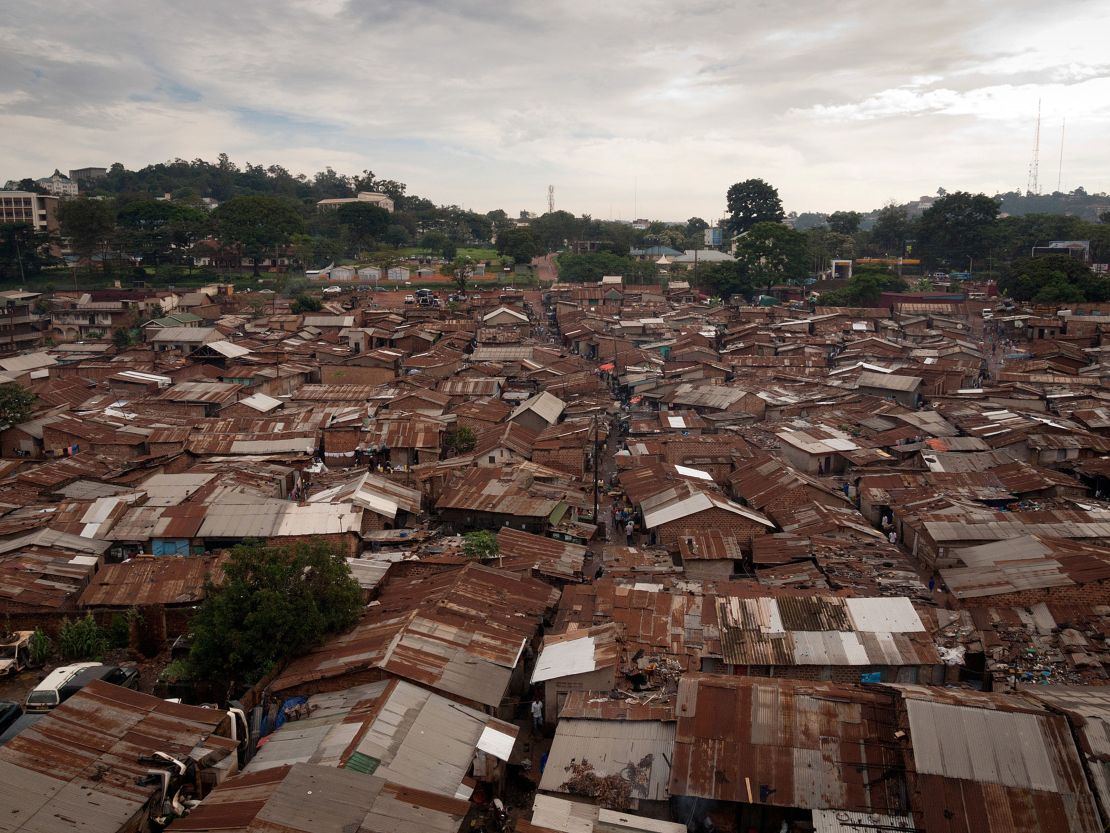 Critics say Bridge International Academies are indecently profiting from the poor in Uganda, who live in slums like this.