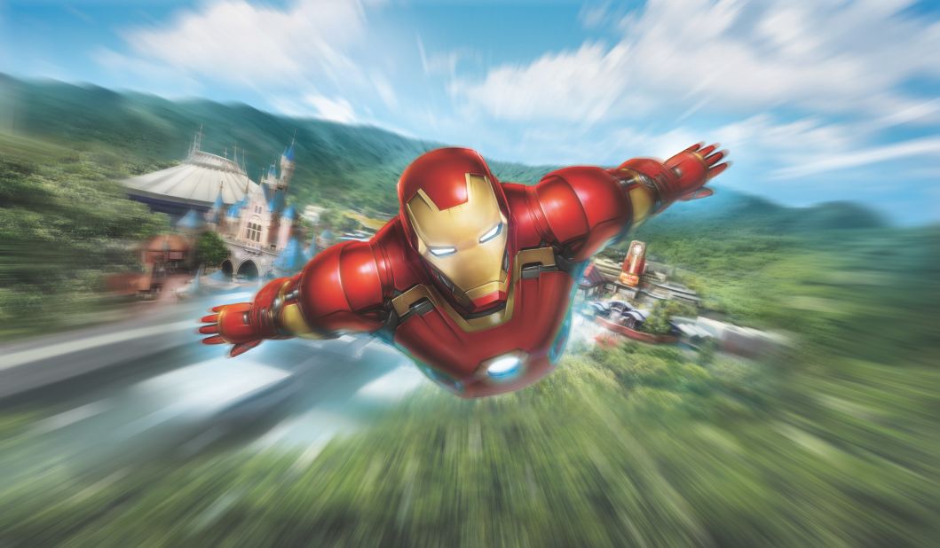 <strong>Iron Man Experience: </strong>Open in 2017, the Iron Man Experience is a multi-sensory immersive motion ride that allows guests to soar through Hong Kong's skies alongside Iron Man and battle the evil forces of Hydra.