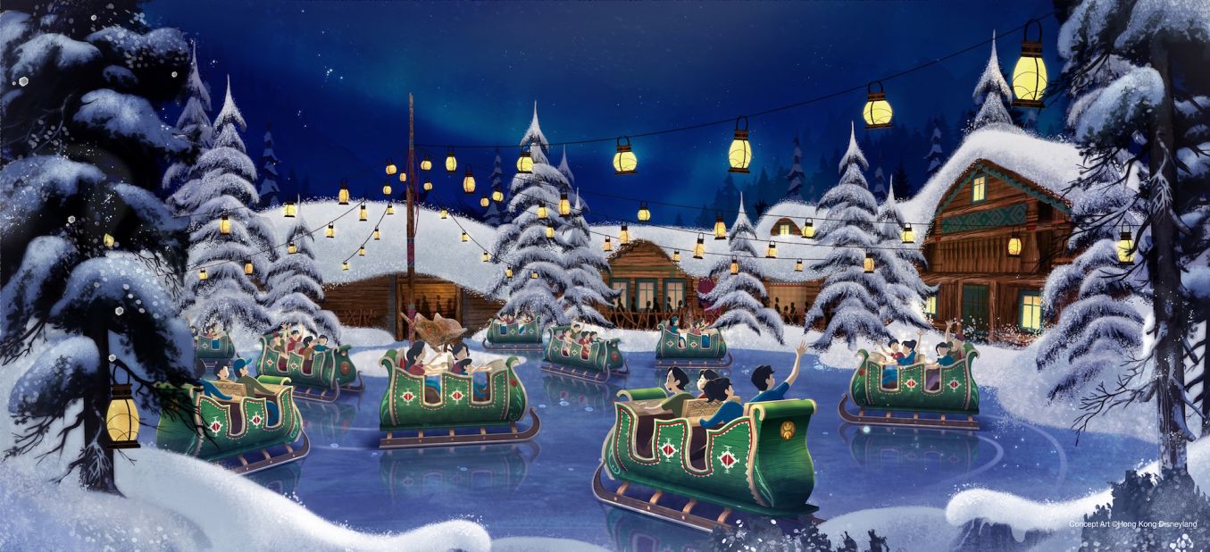 The Frozen land will include a trackless sleigh ride. 
