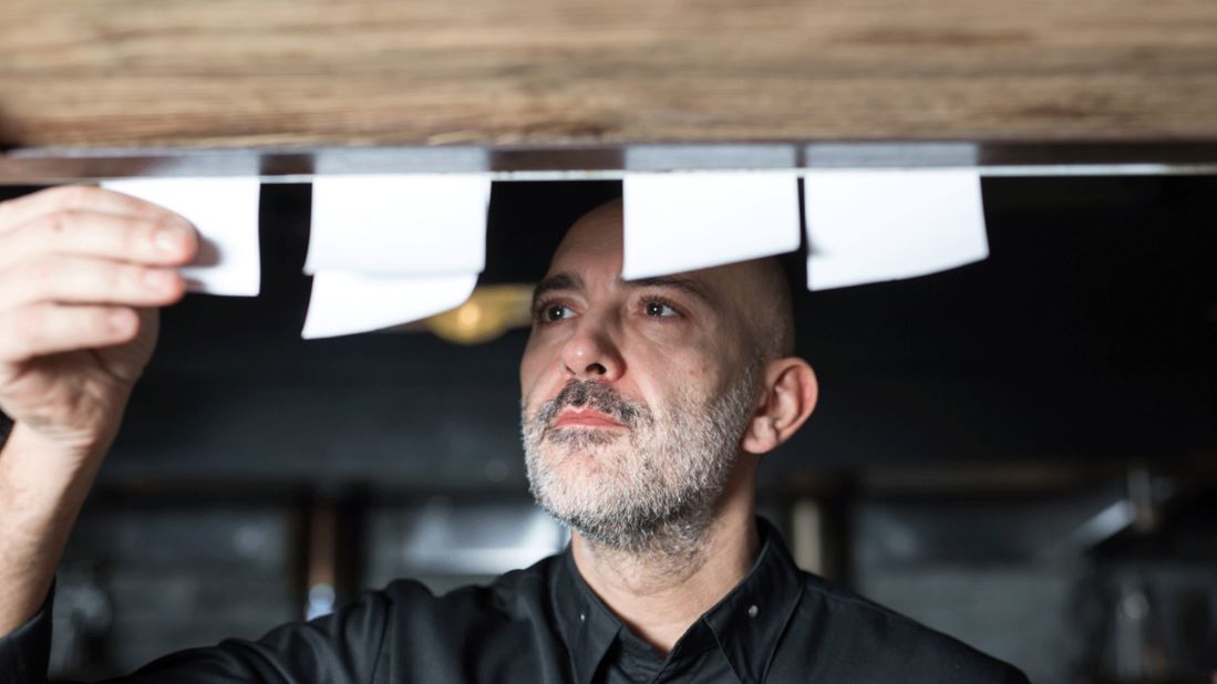 Chef Giacomo Lombardi -- who hails from Pistoia in Italy -- checks the orders at Ugolëk, among several Moscow restaurants getting creative to keep customers happy. 