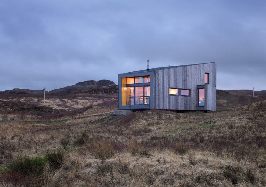 Another Rural Design creation, this holiday let is located in Fiscavaig on the Western coast of Skye. This 2010 recipient of the Saltire Medal was built from sustainable materials and designed to complement its stunning, cliff-side landscape.
