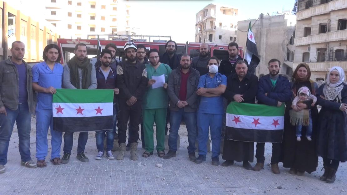 Aleppo Activist Handout screengrab