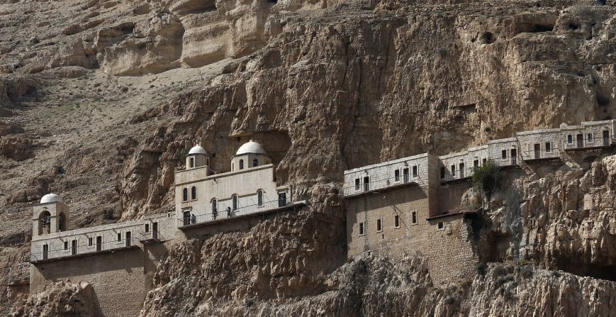 The Orthodox Christian monastery of the Temptation was built during the 6th century above the cave where Jesus is said to have spent 40 days and 40 nights fasting and meditating.