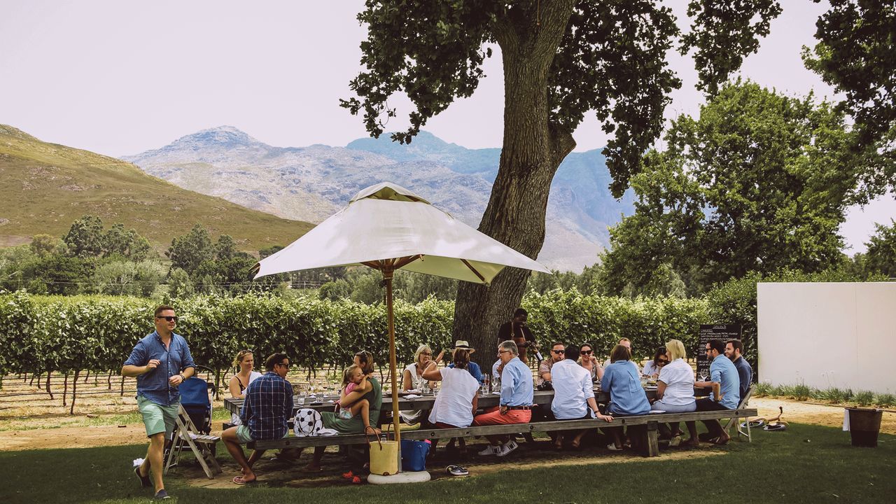 Franschhoek Valley houses some of South Africa's most famous wine estates.