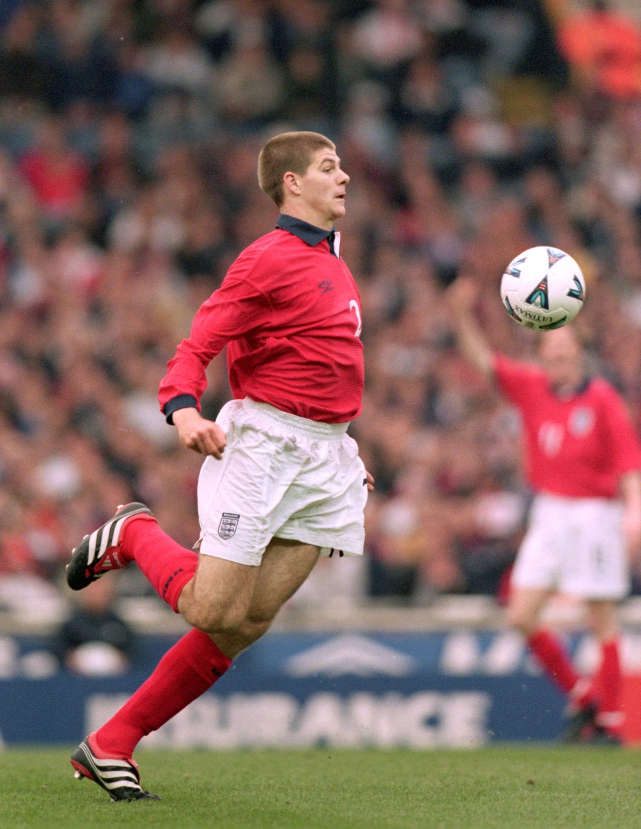 Gerrard made his England debut against Ukraine in 2000, the day after his 20th birthday.
