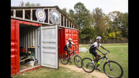 Practice gets underway at the Richmond Cycling Corps track. Dodson and his staff do everything in their power to ensure their students succeed away from the track.