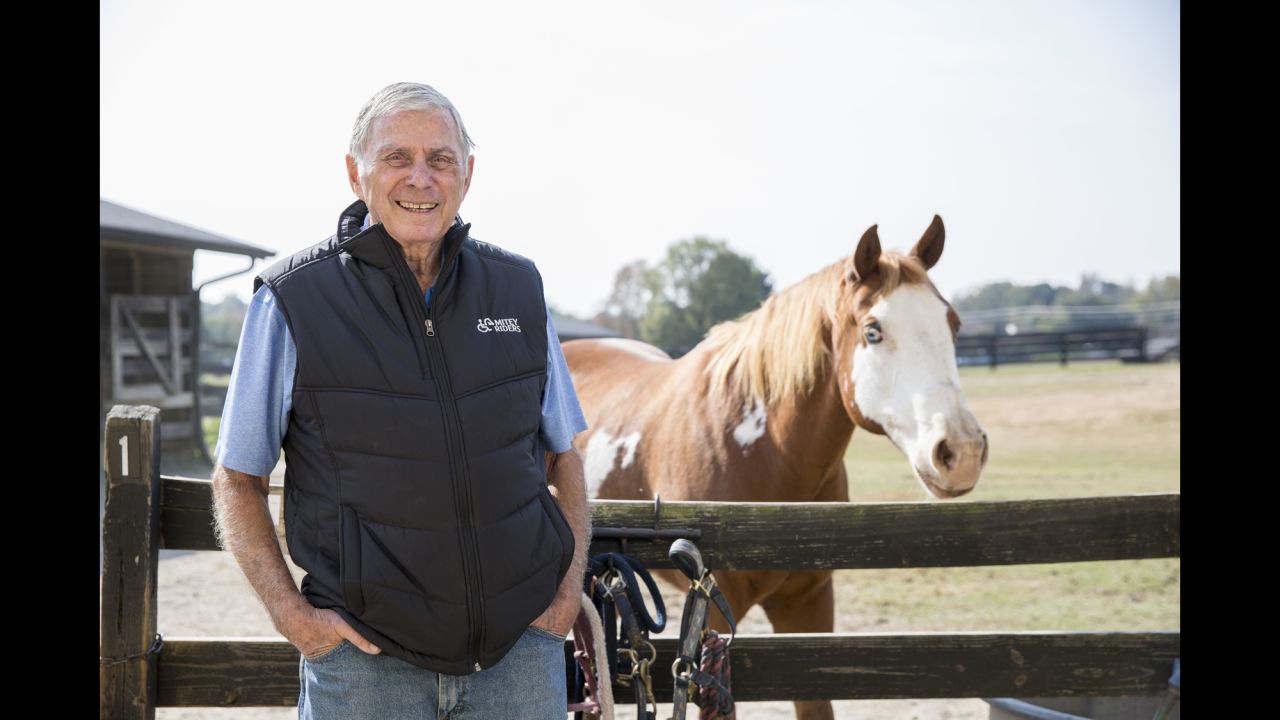 CNN Hero Harry Swimmer and his organization, Mitey Riders, provide free, equine-assisted therapy to young people with a range of disabilities.