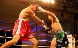 Cruz beat Pazos to retain his WBO Latino Featherweight title.