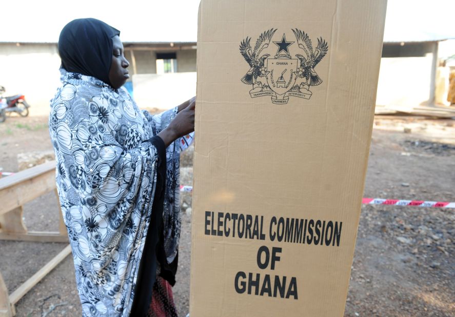 The 2012 elections were fraught with allegations of electoral irregularities and fraud, particularly  with '<a href="http://www.theafricareport.com/West-Africa/ghana-supreme-court-orders-voters-register-cleanup.html" target="_blank" target="_blank">bloated voters' </a>on the electoral register.<br /> <br />Pictured: A woman casts her vote at Maluwe, Bole Bamboi constituency in December 2012.<em> </em>Photo Pius Utomi Ekpei/AFP/Getty Images.