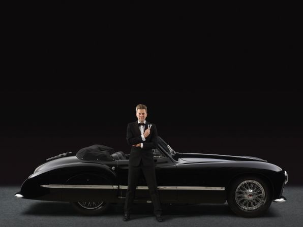 Egon Zweimüller poses with the 1948 Talbot-Lago Grand Sport Franay Cabriolet that won its class at Pebble Beach in 2012.