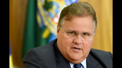 Minister of Government Secretariat Geddel Vieira Lima speaks at a news conference May 24, 2016.