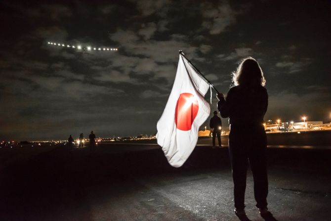 The plane takes off from Nagoya in Japan.