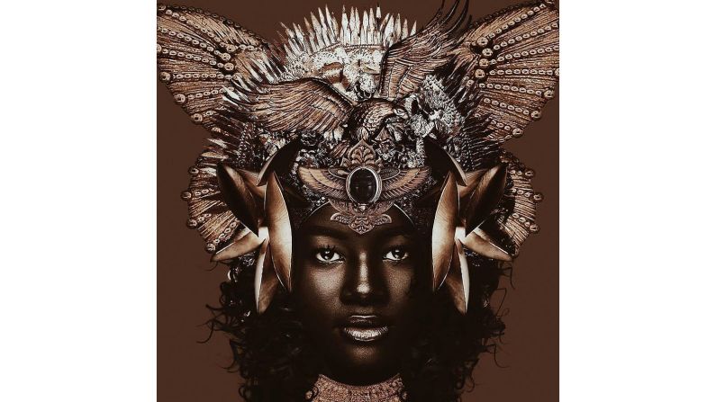 The name is a tribute to her strikingly dark skin -- a trait she was once bullied for as a child. (Illlustration by Jeff Manning)