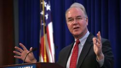 WASHINGTON, DC - JANUARY 12:  U.S. House Budget Committee Chairman Rep. Tom Price (R-GA) addresses the second annual Conservative Policy Summit at the Heritage Foundation January 12, 2015 in Washington, DC. The theme for the summit this year is "Opportunity for All, Favoritism to None."  (Photo by Alex Wong/Getty Images)