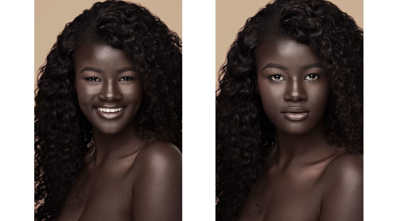 Diop has since embraced her dark complexion, and calls herself the "Melaniin Goddess." (Photo: Moshoodat & Joey Rasado)