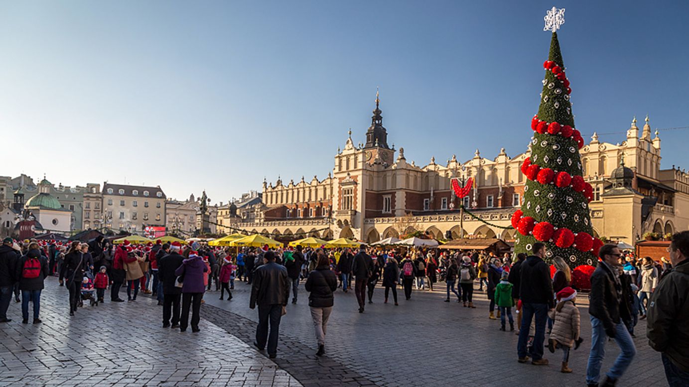 <strong>Krakow (Poland): </strong>Krakow's Christmas market is held in Rynek Glowny, the city's huge main square. It usually gets a heavy dusting of snow during December, making it more magical than some of the big name markets in western Europe. 